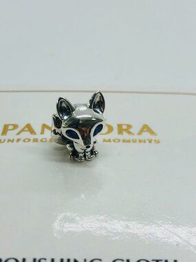 Pandora Blue-Eyed Fox Charm